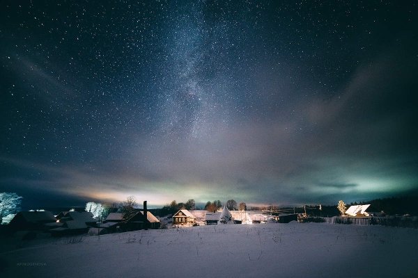 Зимнее ночное небо