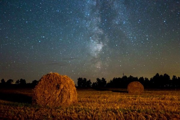 Ночное небо в деревне