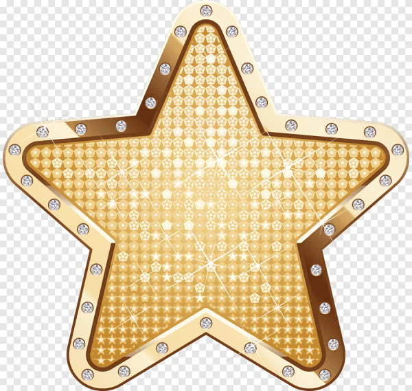 Золотые звезды на прозрачном фоне