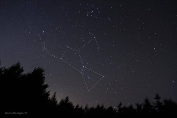 Созвездие Ориона на небе