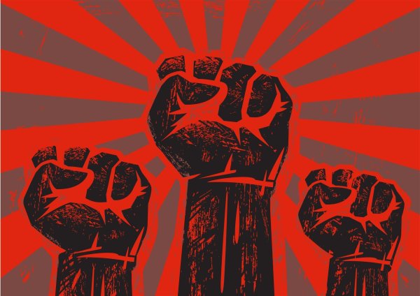 Символ протеста сжатый кулак