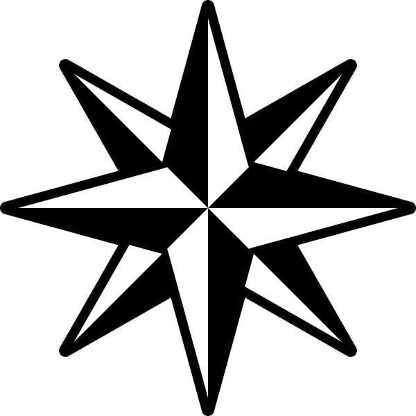 Восьмиконечная звезда на восьмиконечной звезде