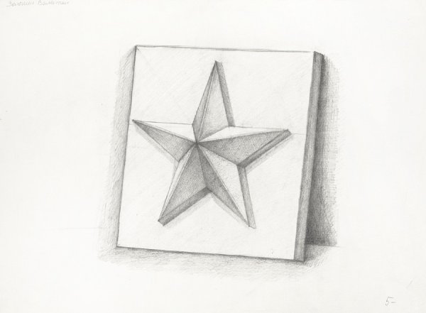 Гипсовая розетка звезда