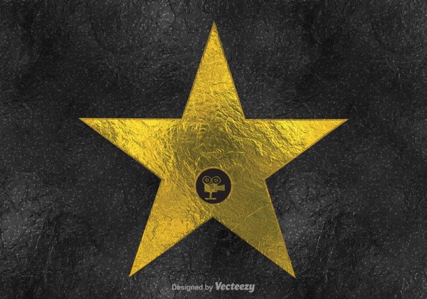 Аллея славы в Голливуде звезда в векторе