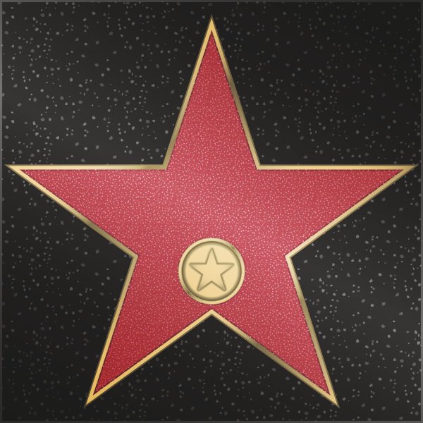 Звезда с аллеи славы макет