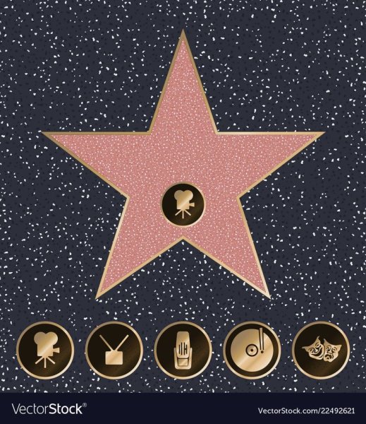 Звезда с аллеи славы макет