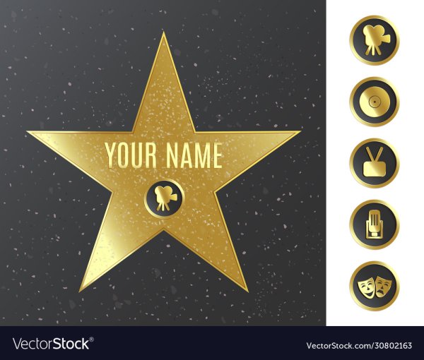 Голливудская звезда вектор