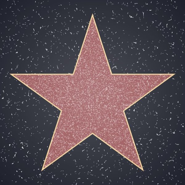 Макет голливудской звезды