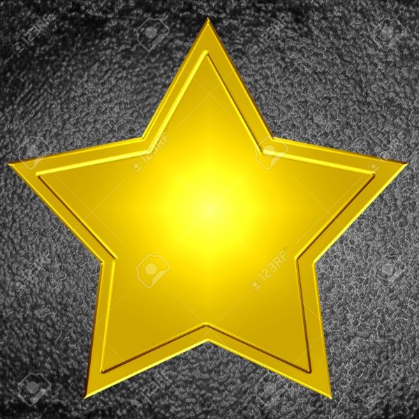 Золотые голливудские звезды рисунок