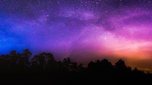 Starry Purple Space Color