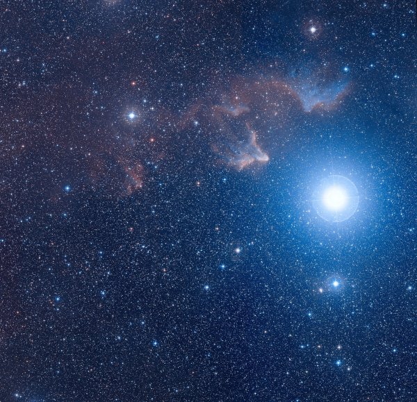 Трехраздельная туманность (m20) в созвездии стрельца