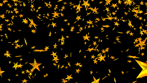 Желтая звезда на черном фоне