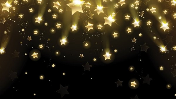 Мерцание звезд на черном фоне
