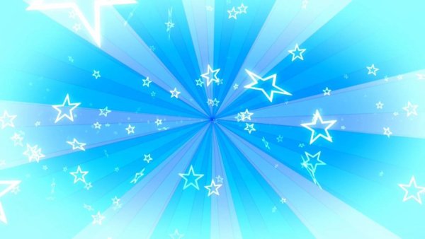 Звезды на прозрачном фоне со свечением