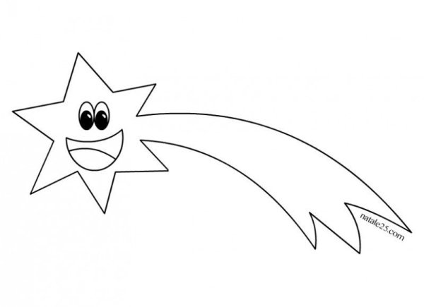 Комета раскраска для детей