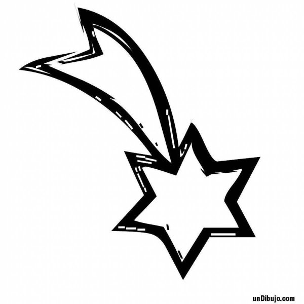 Комета контурный рисунок