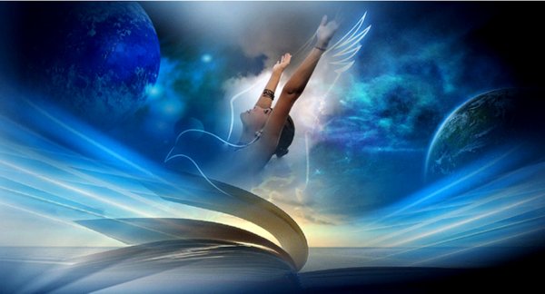 Девушка летает