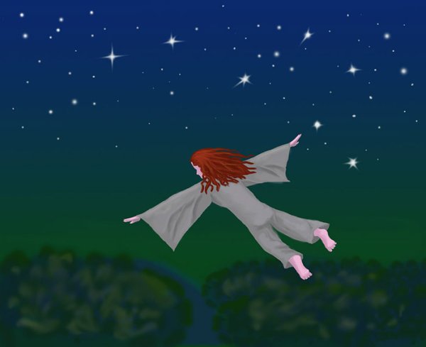 Пара под звездным небом аниме