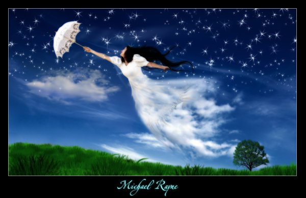 Девушка тянется к свету