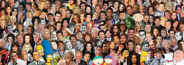 Коллаж из лиц знаменитостей