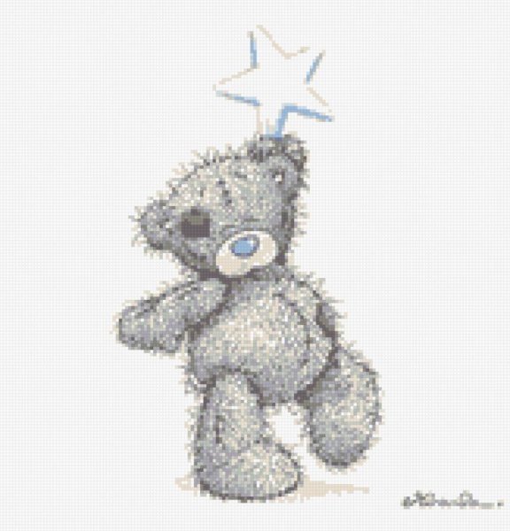 Метрика крестом мишка Тедди