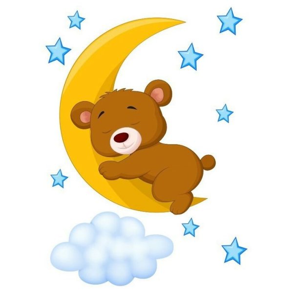 Медвежонок в шапке для метрики