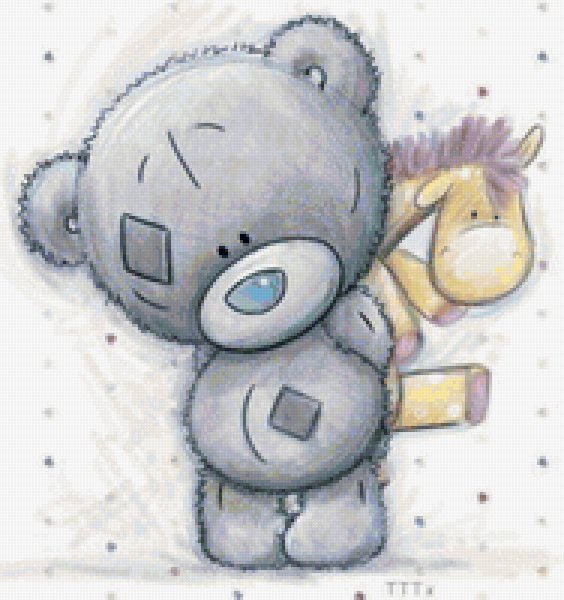 Медвежонок на месяце трафарет