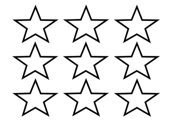 Звезда раскраска