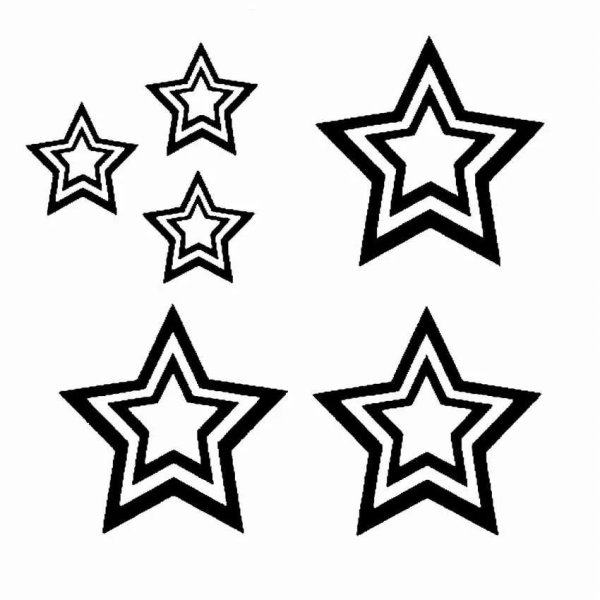 Трафарет звезды