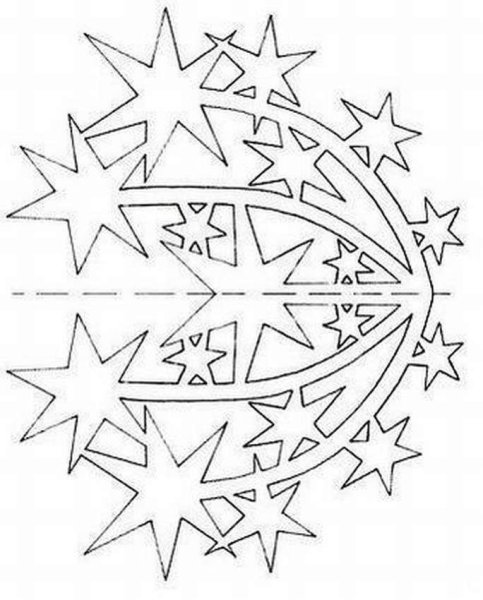 Новогодние звездочки на окна