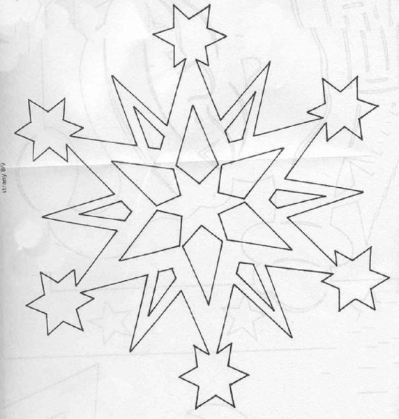 Звездочки для украшения окон