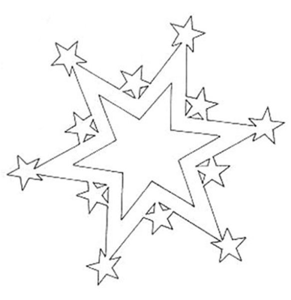 Трафареты на окна звездочки