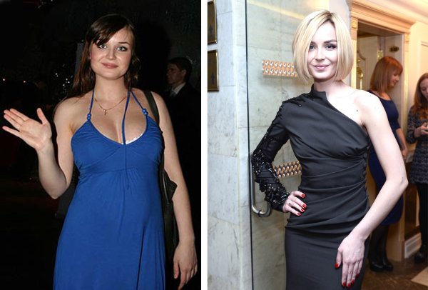 Полина Гагарина до похудения