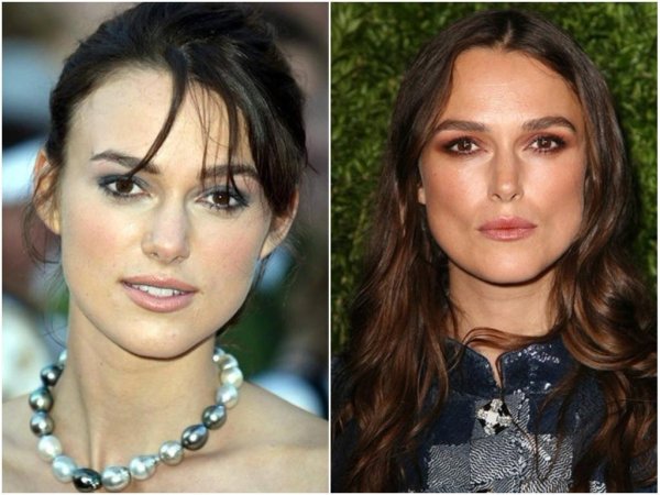 Кира Найтли нос