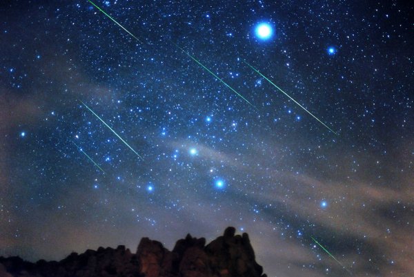 Созвездие козерога в ночном небе