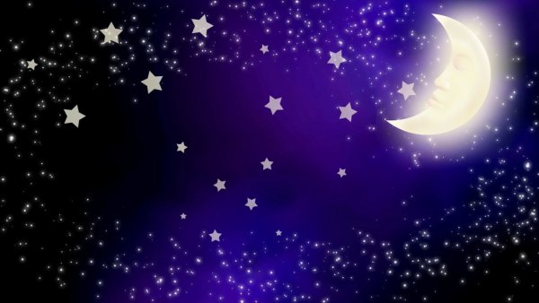 Сказочное небо со звездами