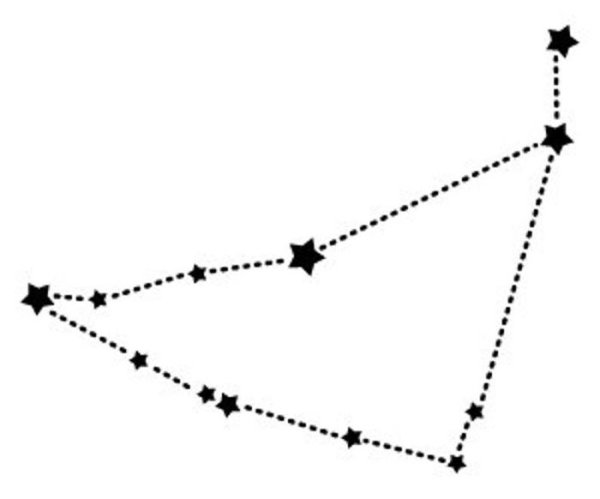 Схематическое Созвездие козерога