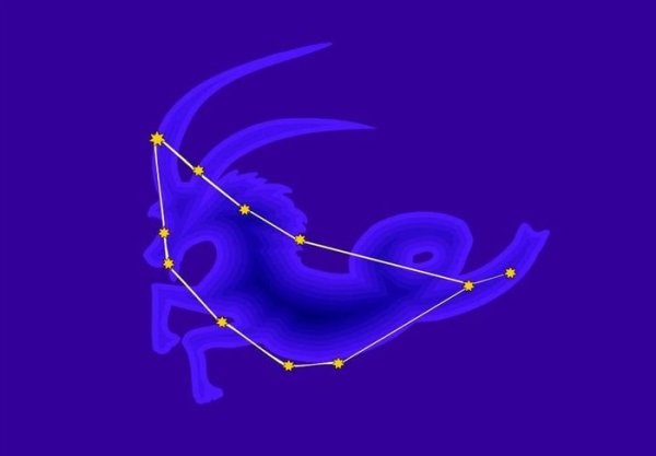 Тату в виде созвездия козерога