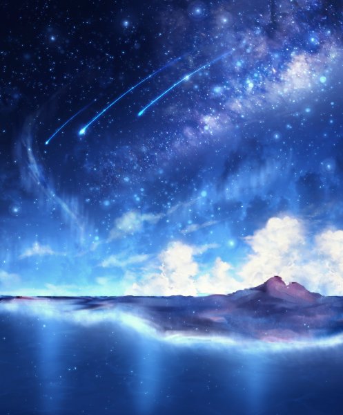 Звездное небо аниме