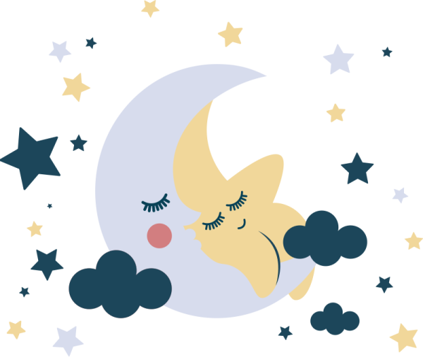 Облако со звездами рисунок