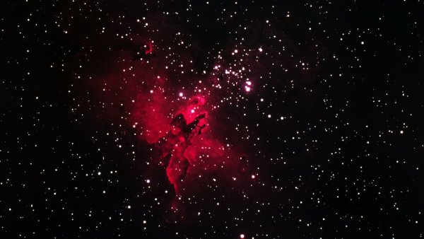 Туманность пламенеющей звезды ic 405
