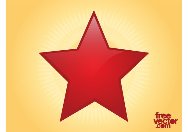 Изображение красной звезды