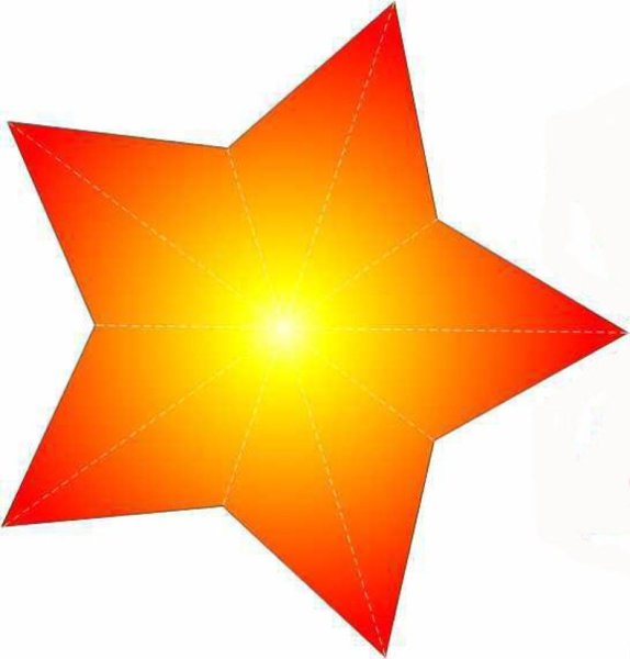 Звезды для вырезания цветные