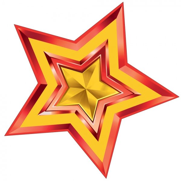 Звезда красного цвета