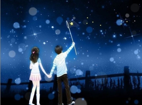 Мужчина достает звезду с неба