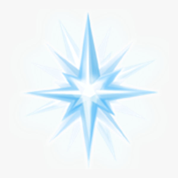 Рождественская звезда на прозрачном фоне