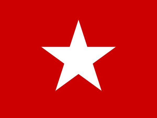 Красный флаг со звездой