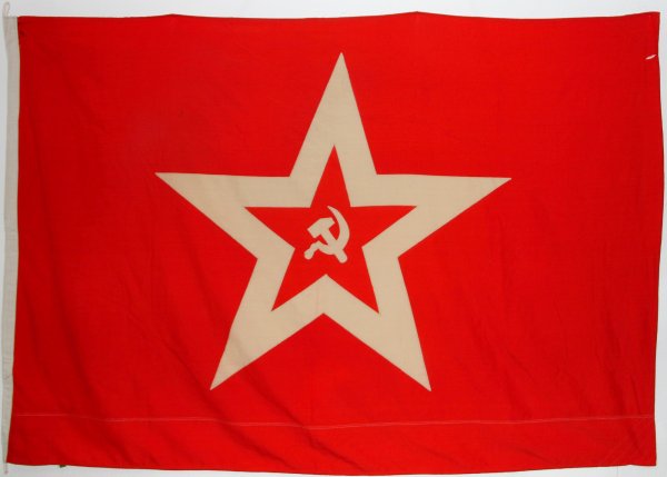 Гюйс и крепостной флаг ВМФ СССР