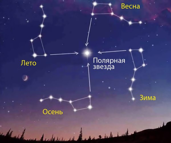 Большая и малая Медведица Полярная звезда