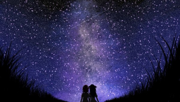 Ночное небо и человек